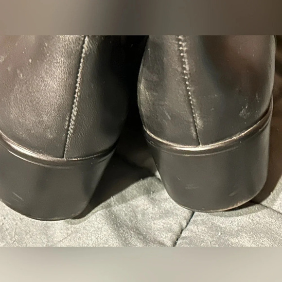 Cole Haan Ontario waterproof wedge black boots size 6.5B - Picture 7 of 9